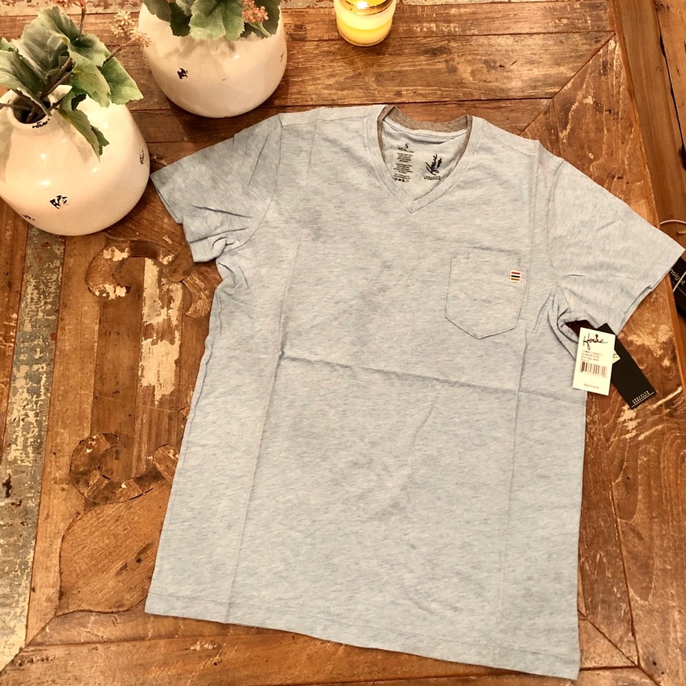 Howe Baby Blue V neck Tee
